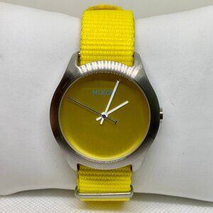 Nixon Mod Pastel yellow unisex Watch 100M stainless steel 40mm running